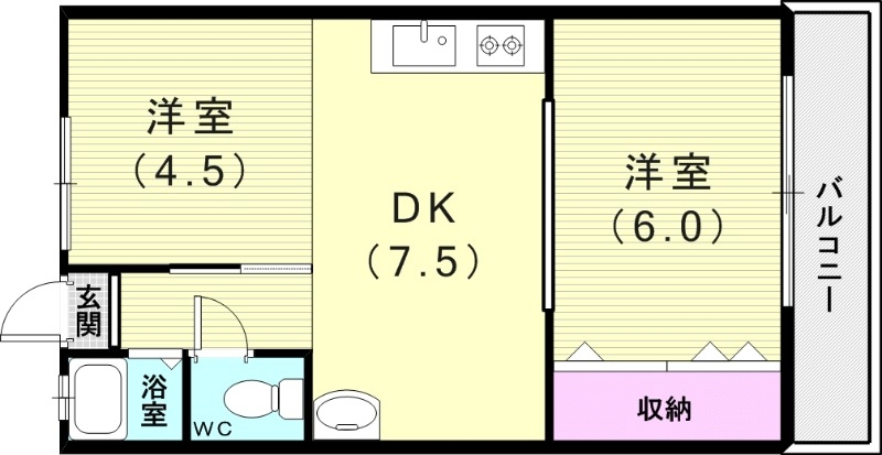 2階の間取り図