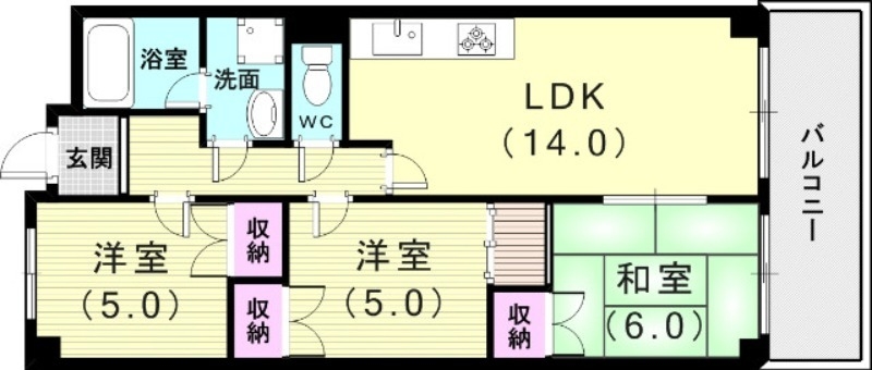 3階の間取り図
