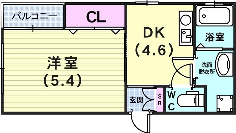 1階の間取り図