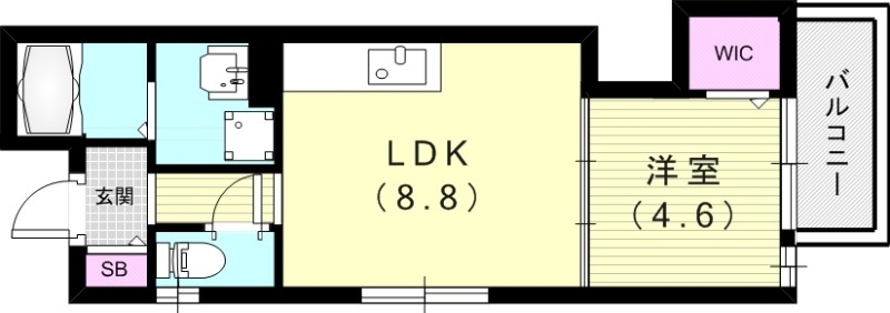 1階の間取り図