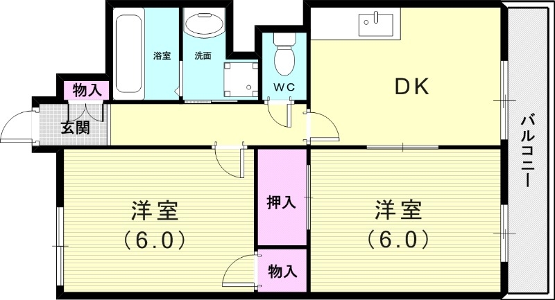 4階の間取り図