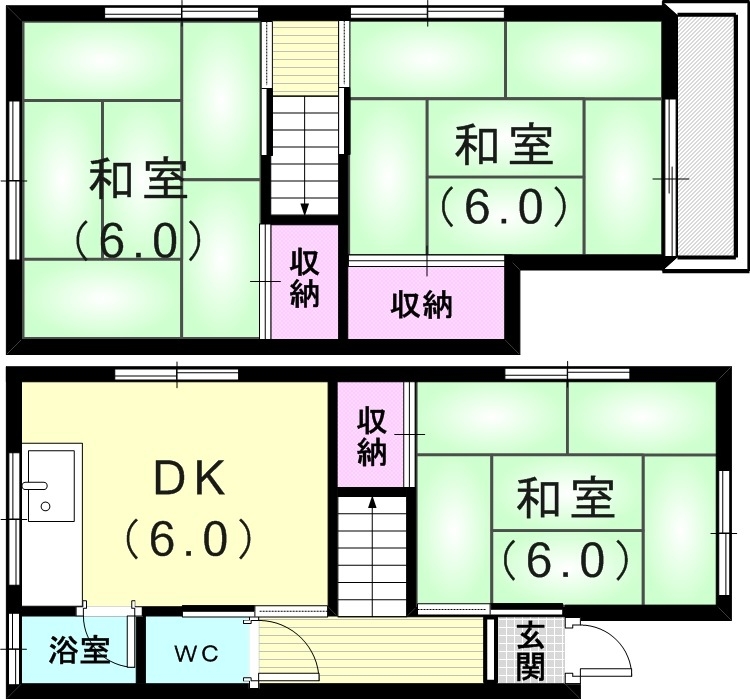 -階の間取り図