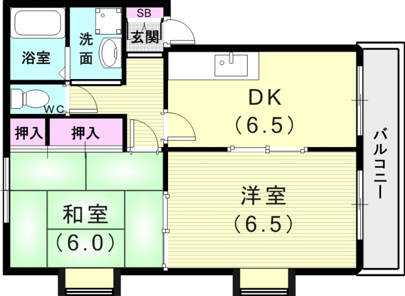 2階の間取り図