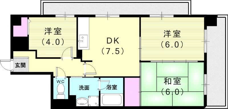 2階の間取り図