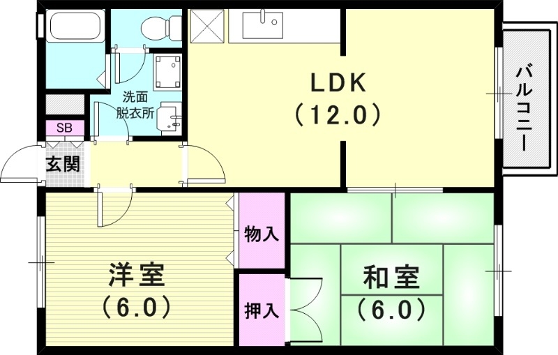 2階の間取り図