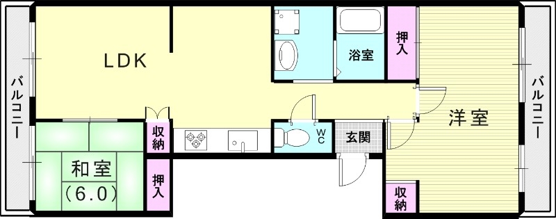 5階の間取り図