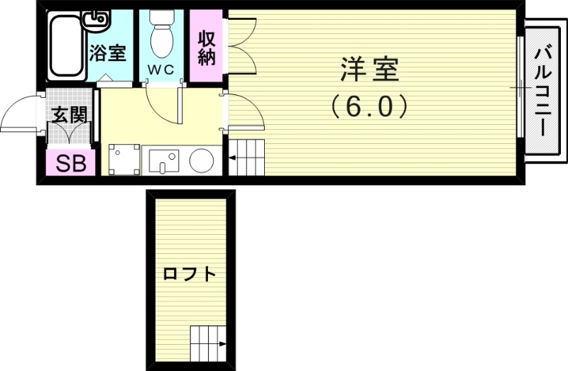 2階の間取り図