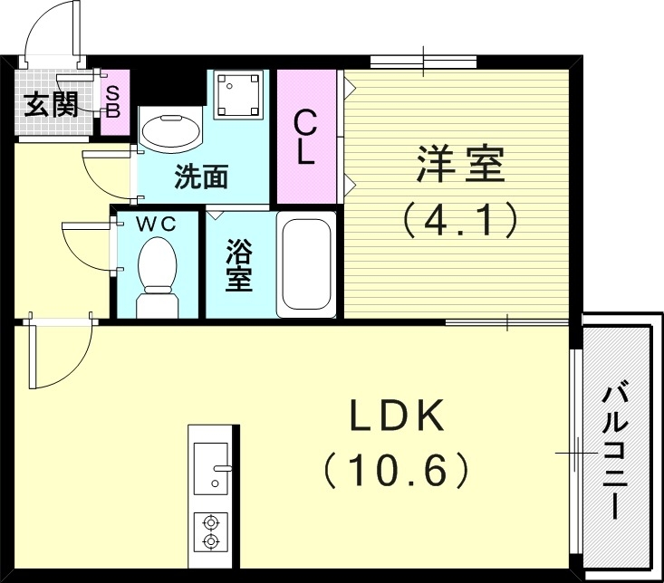 1階の間取り図