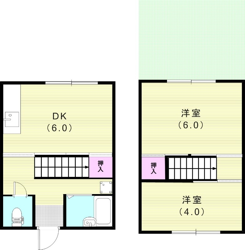 1階の間取り図