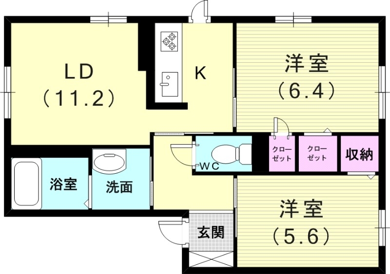 1階の間取り図