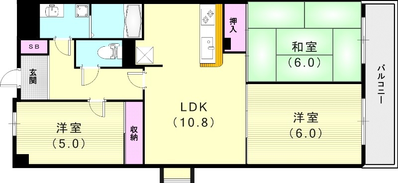 3階の間取り図
