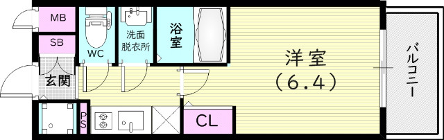 7階の間取り図