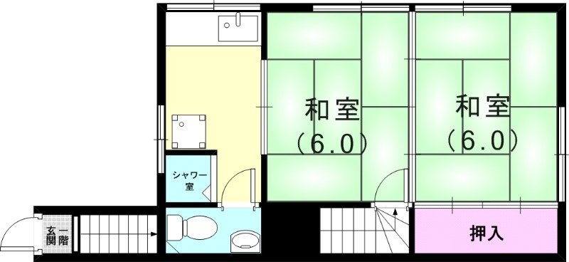 1階の間取り図