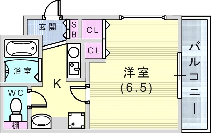 広めの間取りでセパレートが暮らしやすいですね