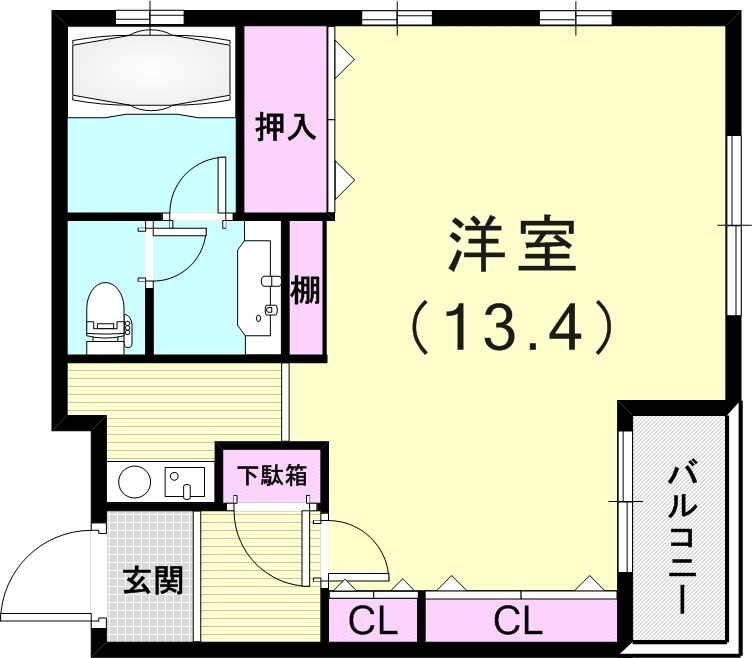2階の間取り図