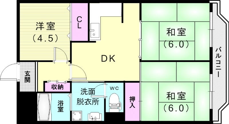 3階の間取り図