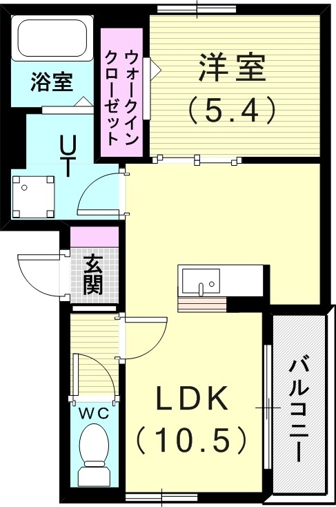 2階の間取り図