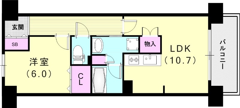 6階の間取り図
