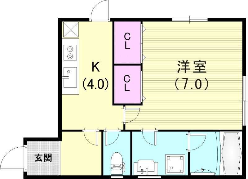 1階の間取り図