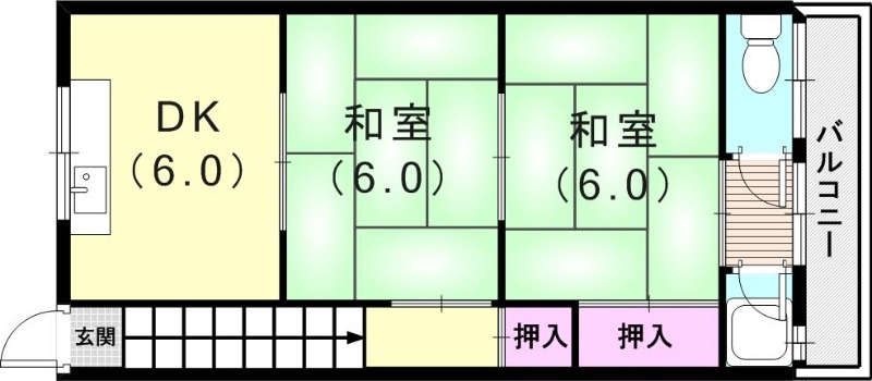 2階の間取り図