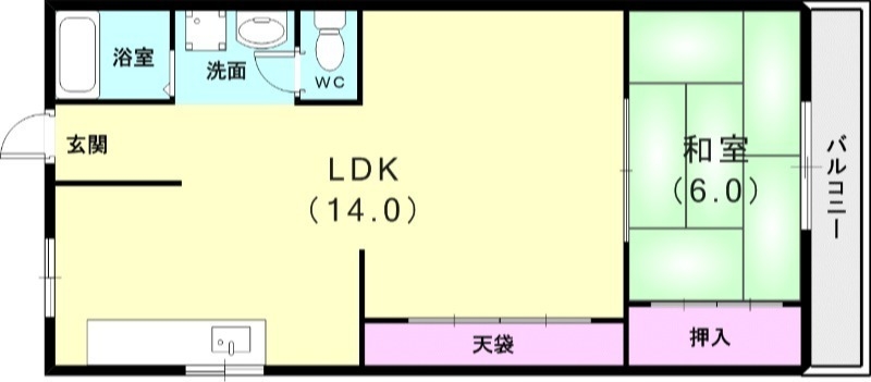 2階の間取り図