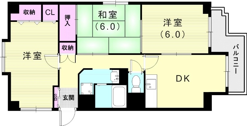 3階の間取り図