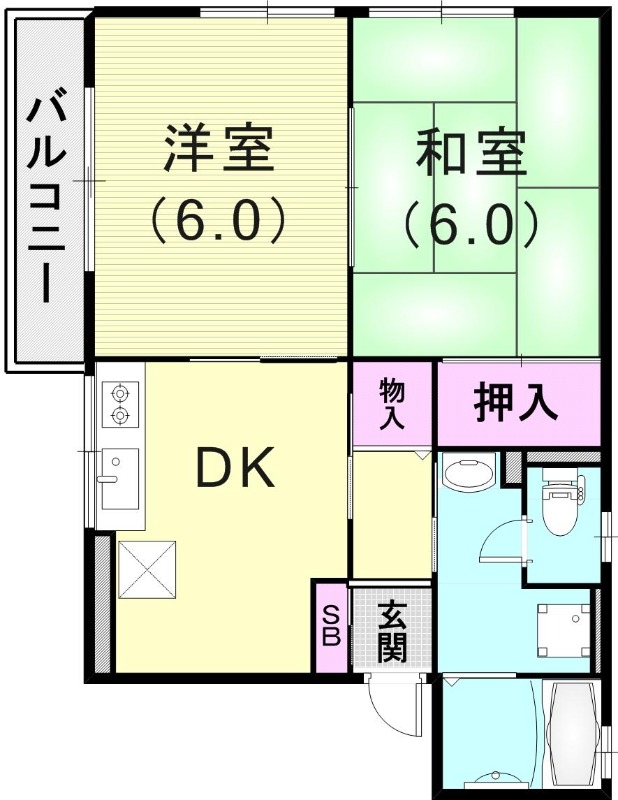 2階の間取り図