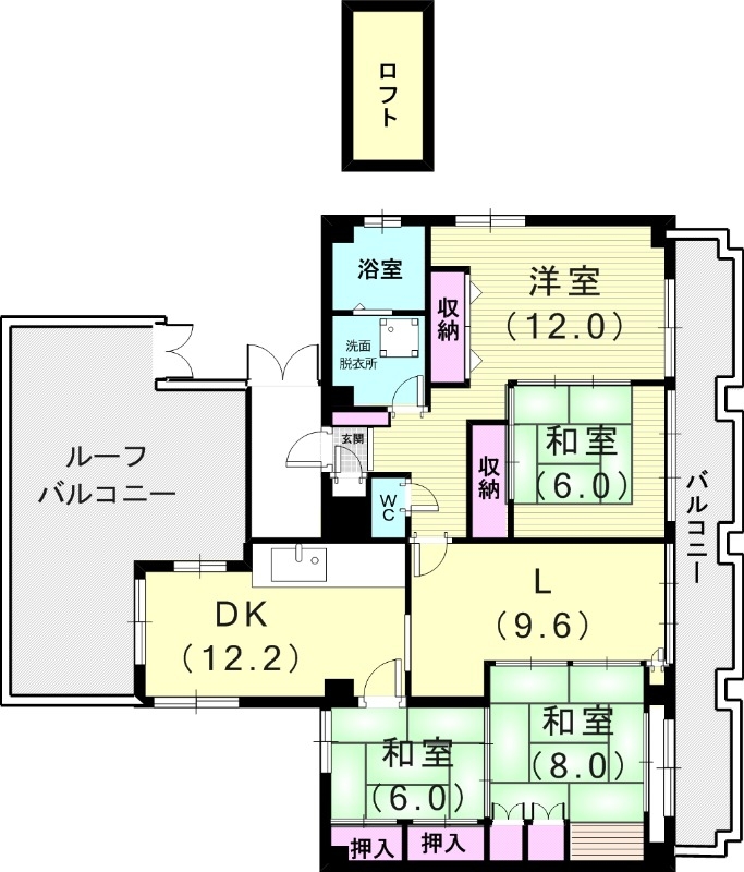 8階の間取り図