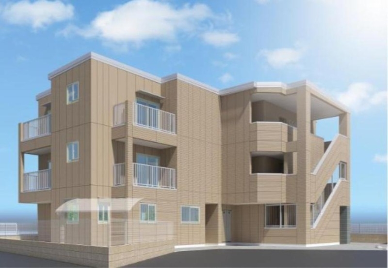 神戸市灘区水道筋 マンション新築工事の外観