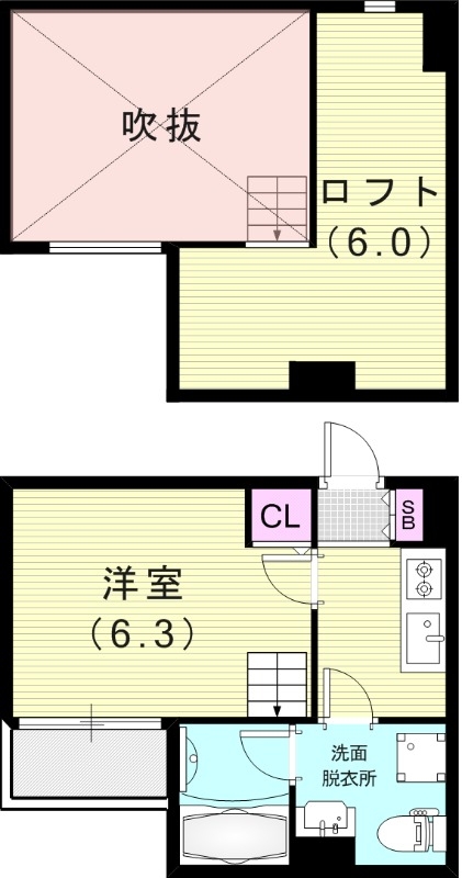 2階の間取り図
