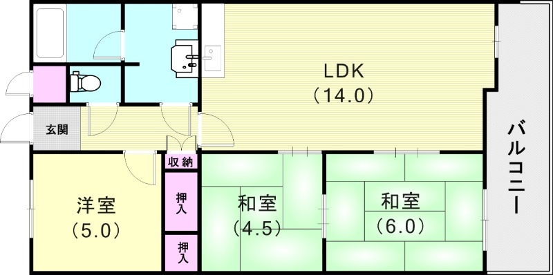 6階の間取り図