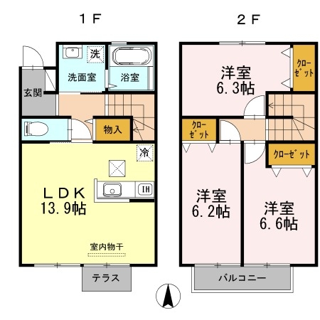 1階の間取り図