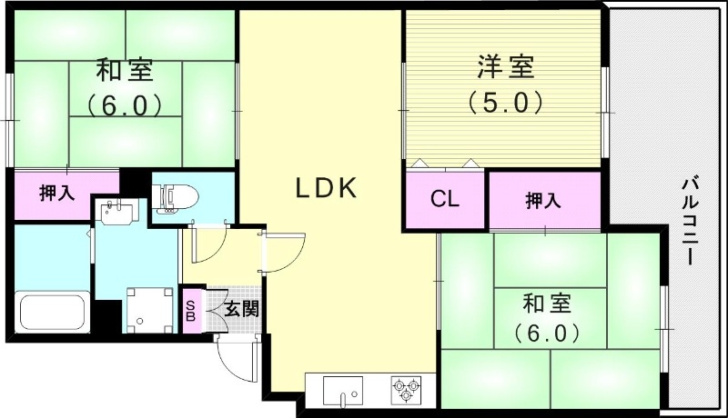 3階の間取り図