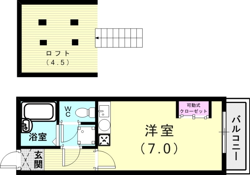 2階の間取り図