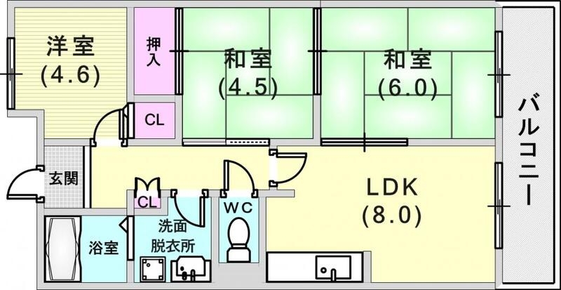 使いやすい間取りです。