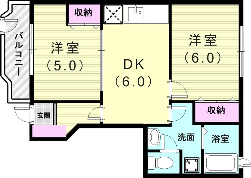 1階の間取り図