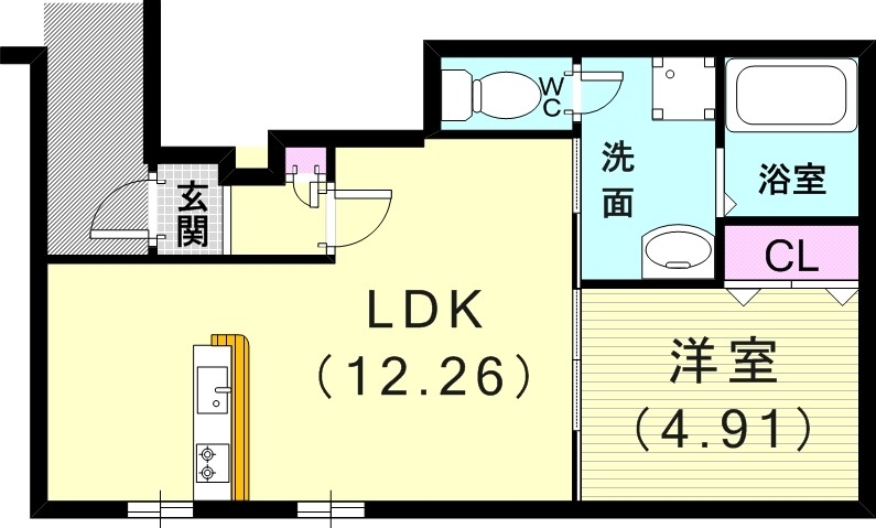 1階の間取り図