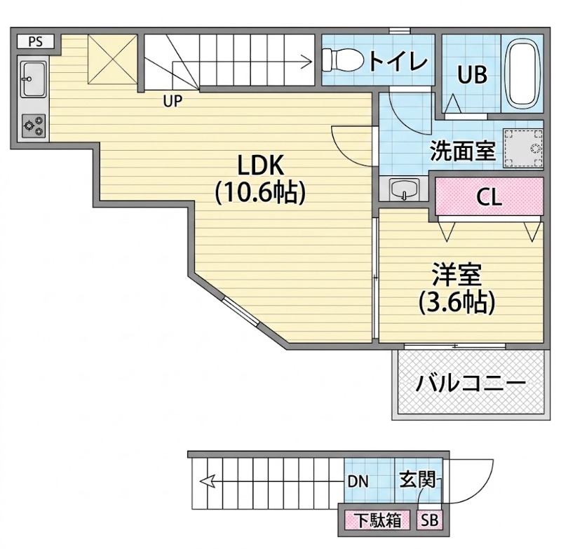 2階の間取り図