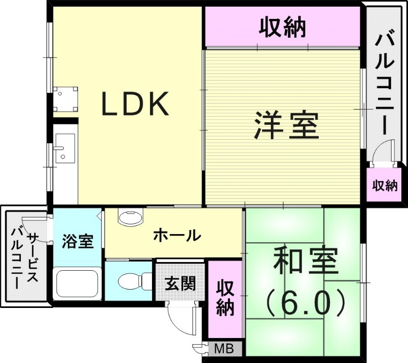 4階の間取り図