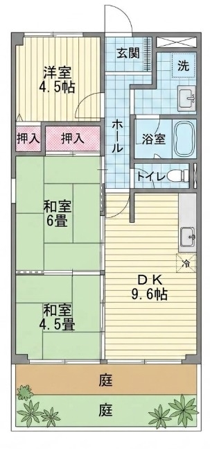 1階の間取り図