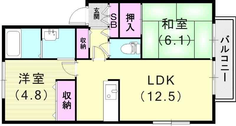 2階の間取り図