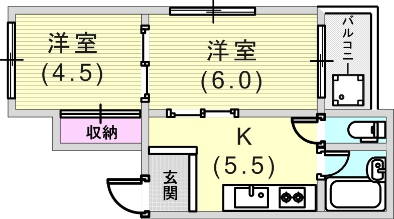 2階の間取り図