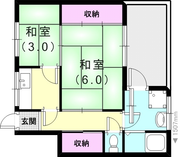 1階の間取り図