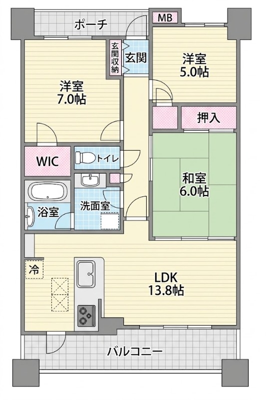 5階の間取り図