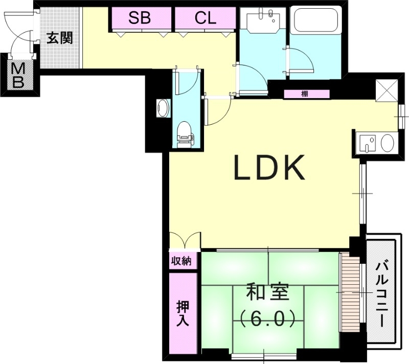 1階の間取り図