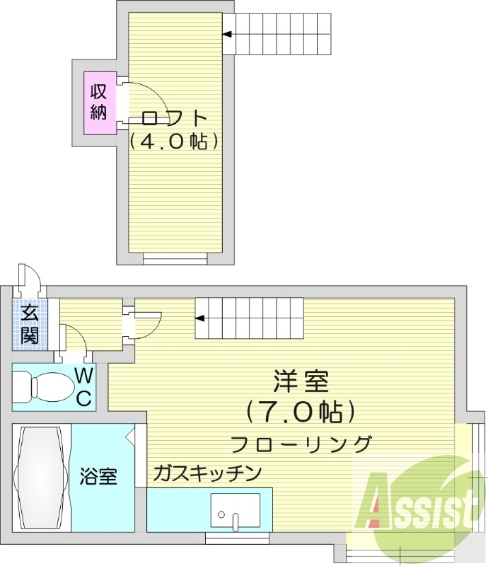2階の間取り図