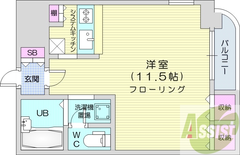 9階の間取り図