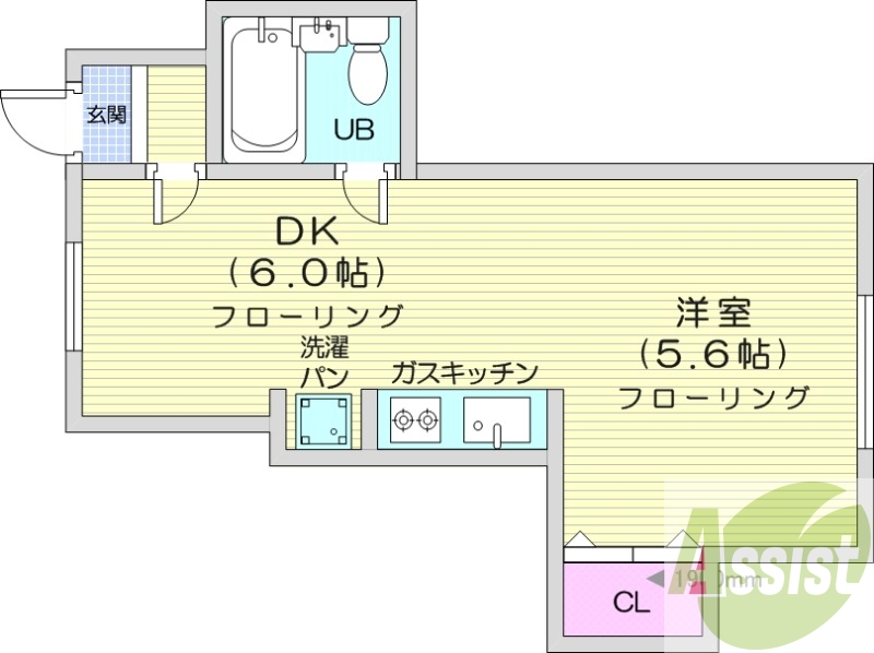 4階の間取り図