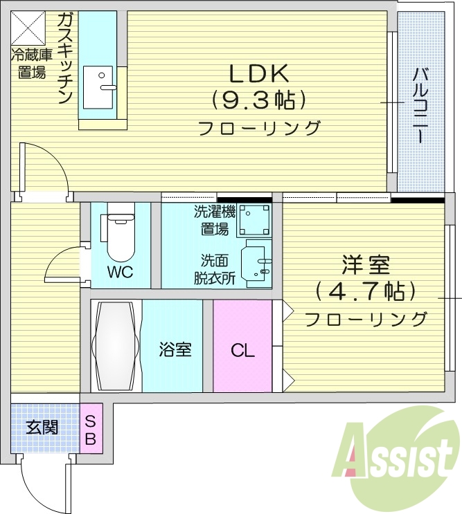 3階の間取り図