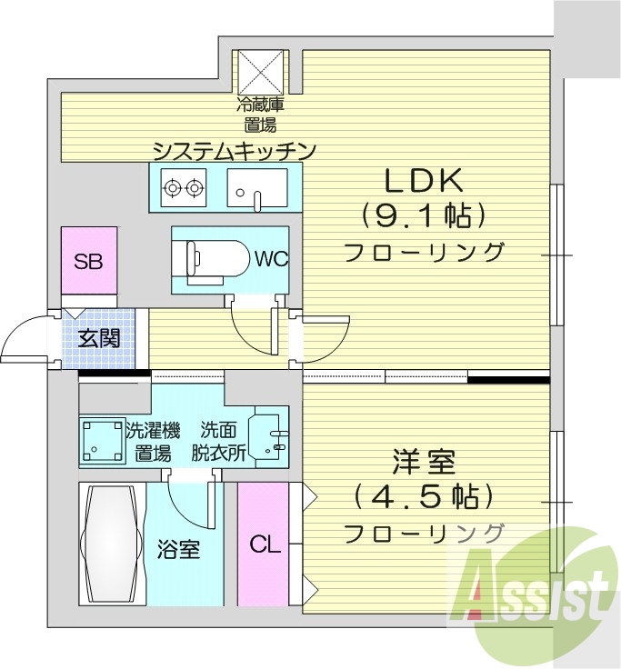 7階の間取り図